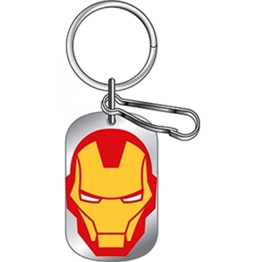 Iron Man Dog Tag Key Chain
